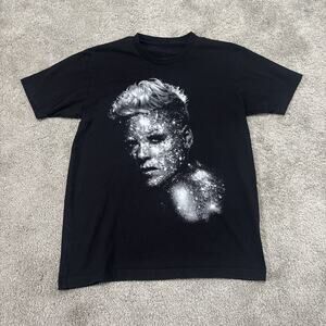 Pink Concert Tour 2023 Short Sleeve T-shirt Black Size Large